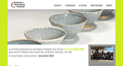 Desktop Screenshot of festival-ceramique-anduze.org