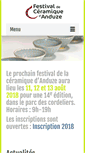 Mobile Screenshot of festival-ceramique-anduze.org