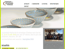 Tablet Screenshot of festival-ceramique-anduze.org